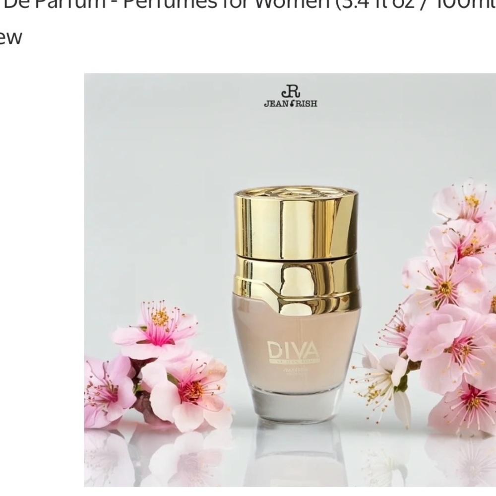 Diva Eau De Parfum for Women - Gold and Cream